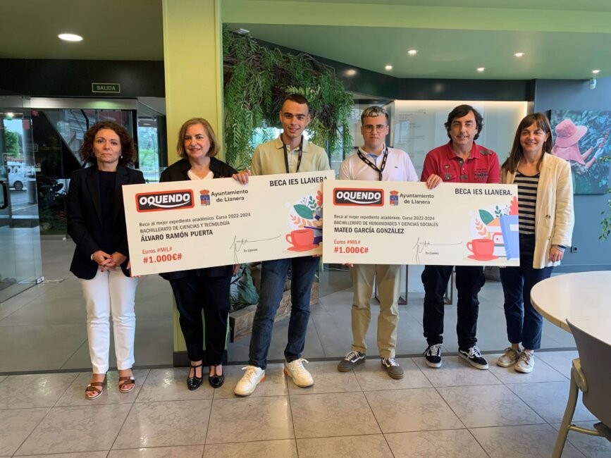 Cafés Oquendo y el Ayto. de Llanera becan a los alumnos con mejor expediente del IES de la localidad Cafés Oquendo y el Ayto. de Llanera becan a los alumnos con mejor expediente del IES de la localidad