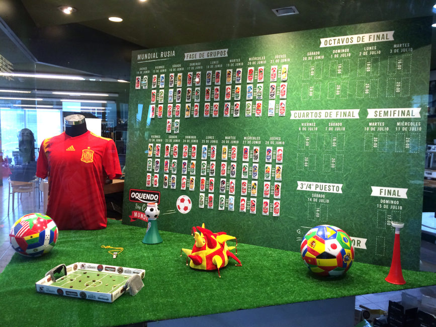 El Mundial de fútbol llega a Cafés Oquendo El Mundial de fútbol llega a Cafés Oquendo