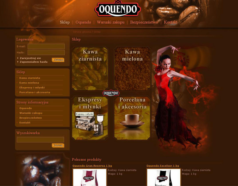 Cafés Oquendo en Polonia