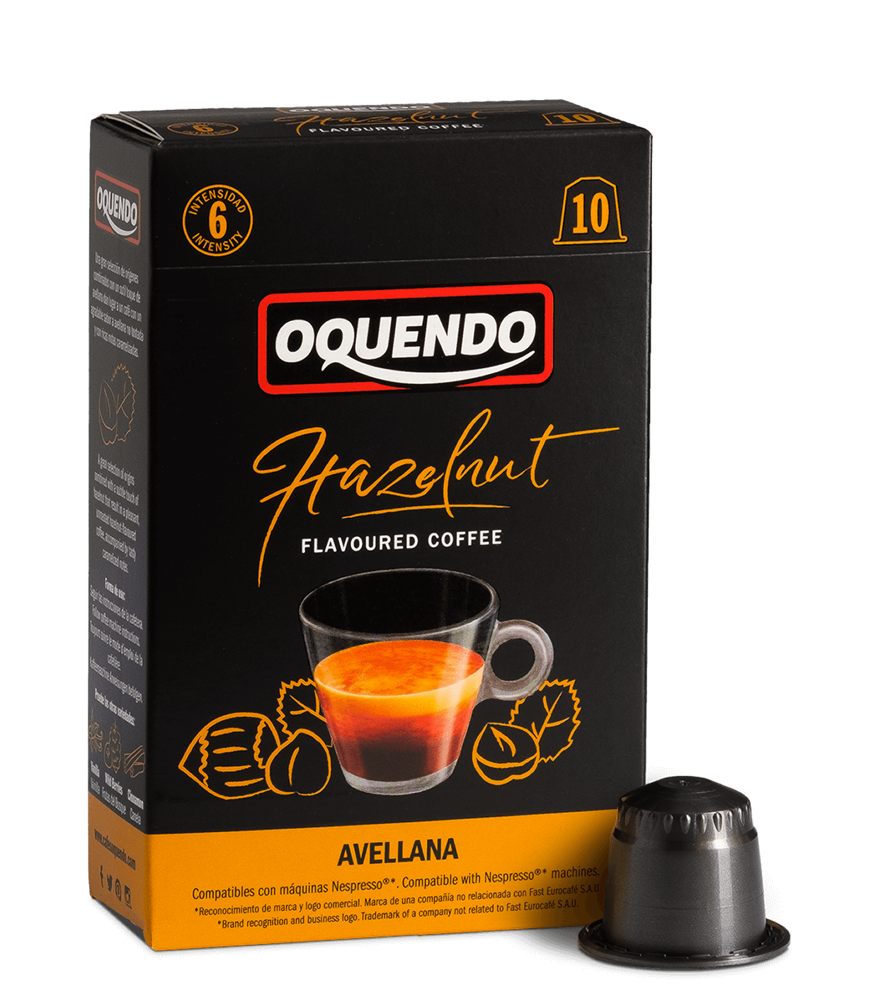 oquendo-19-nespresso-avellana Capsulas cafe sabor avellana compatibles Nespresso