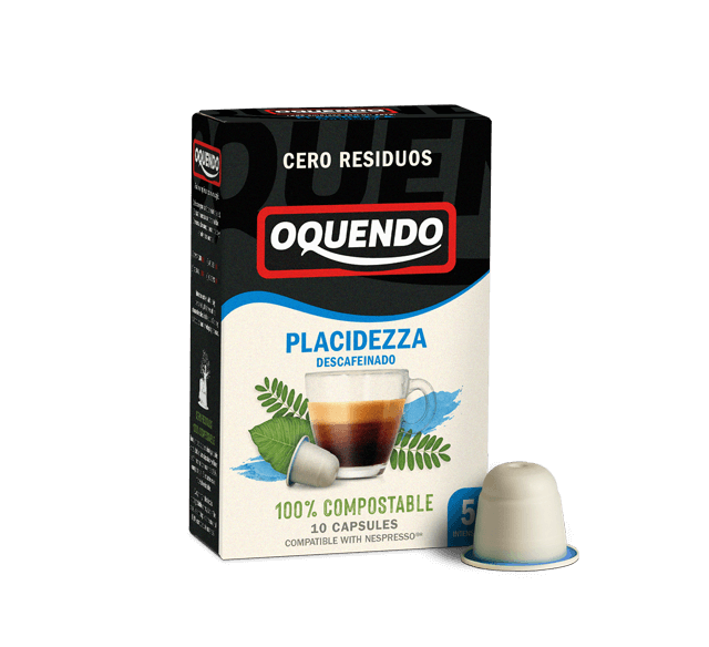 Placidezza descafeinado cápsulas compostables Nespresso